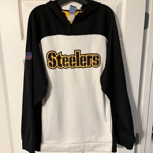 Pittsburgh Steelers Reebok two pocket hooded sweatshirt